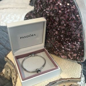 Pandora Bracelet with Wedding Bell with Freshwater Pearl Vintage